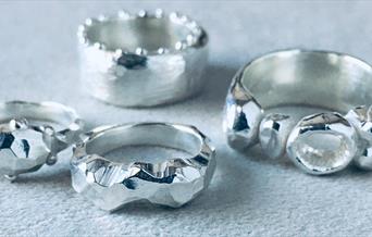 Selection of handmade rings