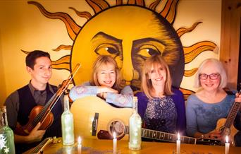 Members of folk band Suntrap