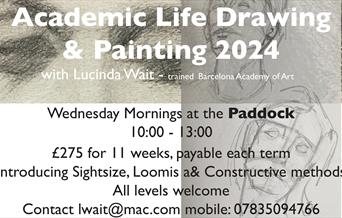 poster for portrait painting course