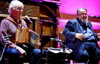 Folk musicians Pete Shepheard and Arthur Watson