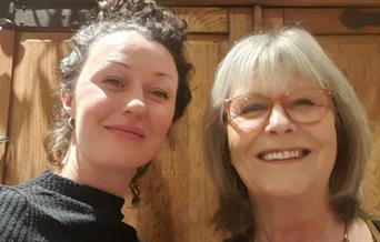 Folk musicians - Cathy Barclay and Sandra Yarwood