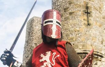 Knight in armour, battle ready