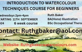 Landscape watercolour poster