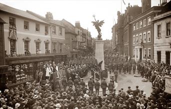 Wartime crowd central Lewes