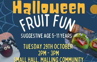 Halloween monsters made from fruit!