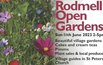 Poster for Rodmell Open Gardens