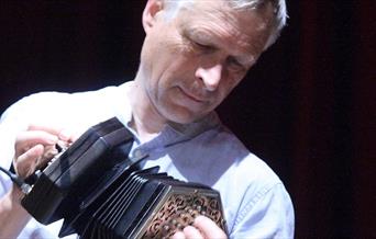 Andy Turner with his concertina