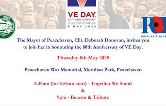 Poster with details of event