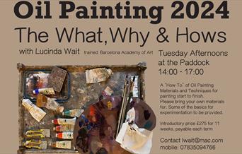 Poster for oil painting course