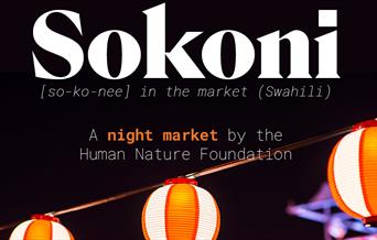 street lights illuminated at night to promote night market