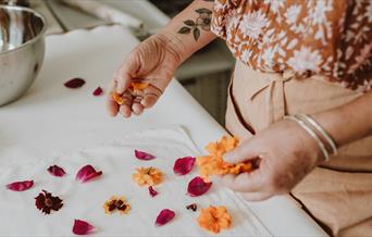 Botanical dyeing