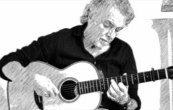 Sketch of folk musician Nigel Horn