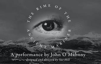 B/W Image of an eye above the waves