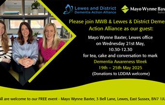 Poster with details of event