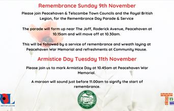 Poster with event details