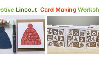 Photos of the linocut process