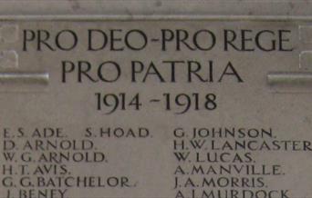 Lewes History Group: War Memorials of St John-sub-Castro