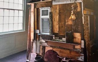 Art installation in wood  - 'A Shelter of Wonder'