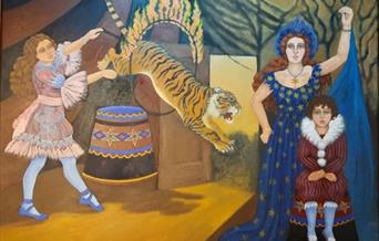 The Tiger Leaps - painting by Francesca Duffield