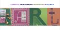 Art spelt out in colourful linocut prints
