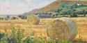 painting - harvest field, near Mount Caburn