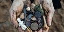 Handful of historical bits found in the mud by the River Thames