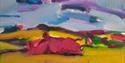 Painting - colourful abstract landscape