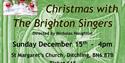 Poster with festive decoration for choir event