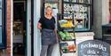 Present day picture of Sharon at Beckworths deli