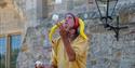 A juggling jester