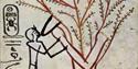 Folklore image of person with trees