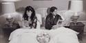 Cast members in bed - Ringmer Dramatic Society