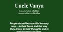 Simple quote from Uncle Vanya on green background