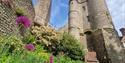 View of Lewes Castle from below