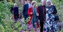 Guests in the gardens