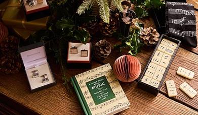 Festive gifts with Christmas decorations