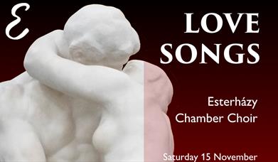 Sculpture of The Kiss with concert details