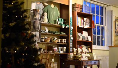 Festive shop interior