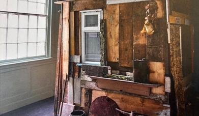 Art installation in wood  - 'A Shelter of Wonder'