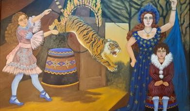 The Tiger Leaps - painting by Francesca Duffield