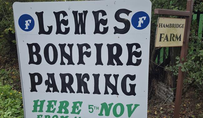 Sign with information of event Sign with information of event