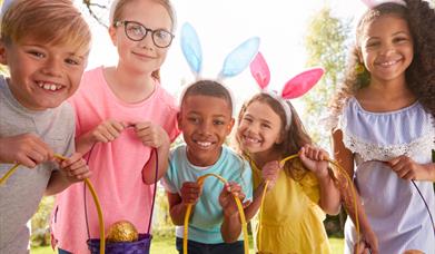 Children on an Easter Egg hunt