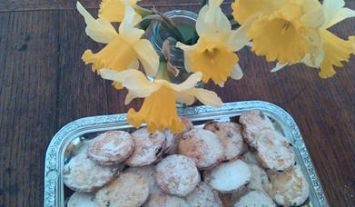 Easter biscuits and daffodils