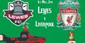 Lewes FC vs. Liverpool women's match poster