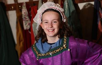 Girl dressed as a tudor