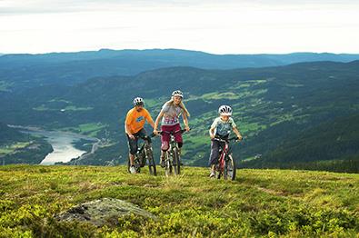 Familiesykling på Hafjell