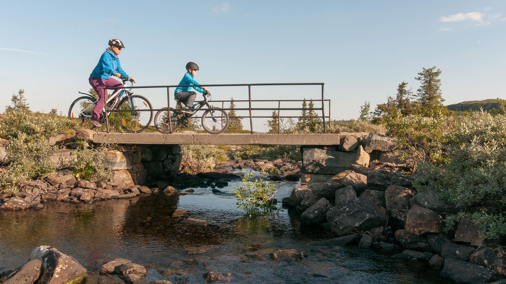 På sykkeltur på Skeikampen