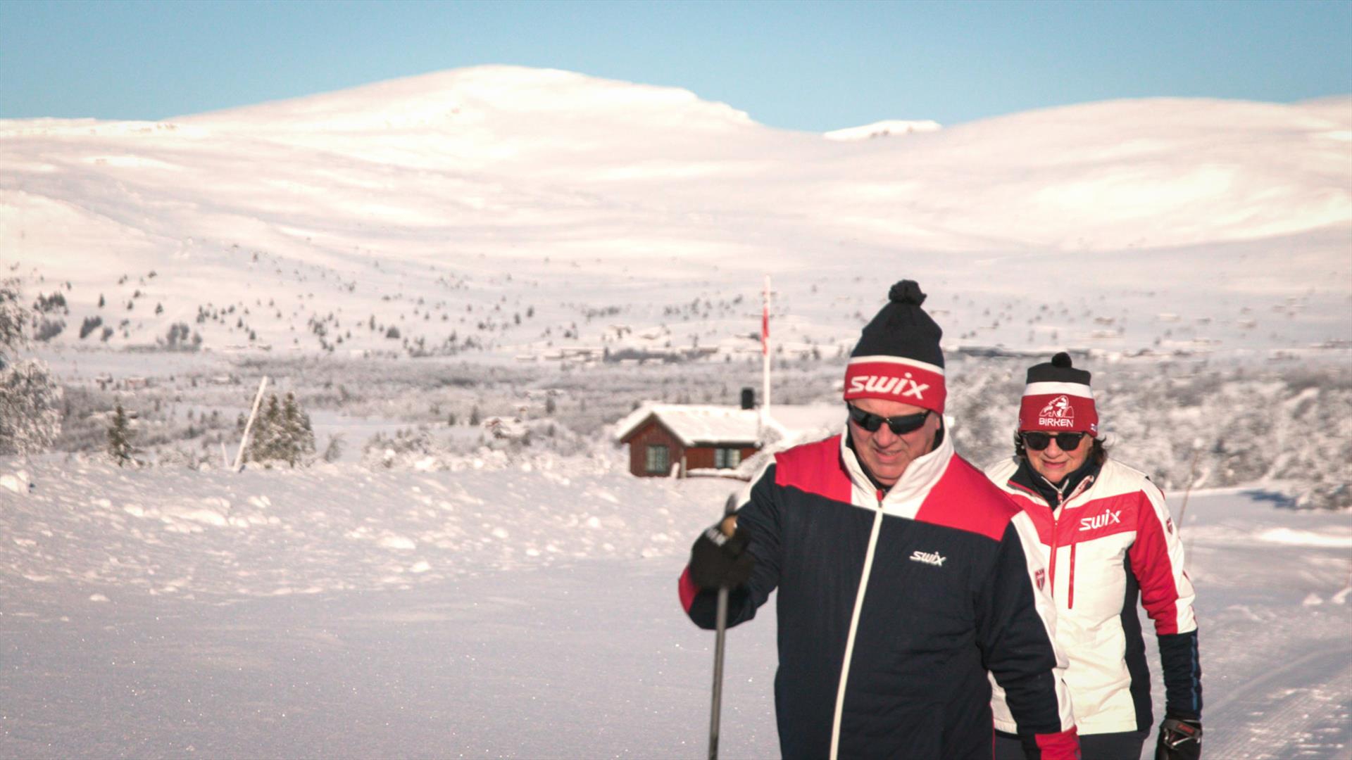 Langrennstur i høyfjellslandskap