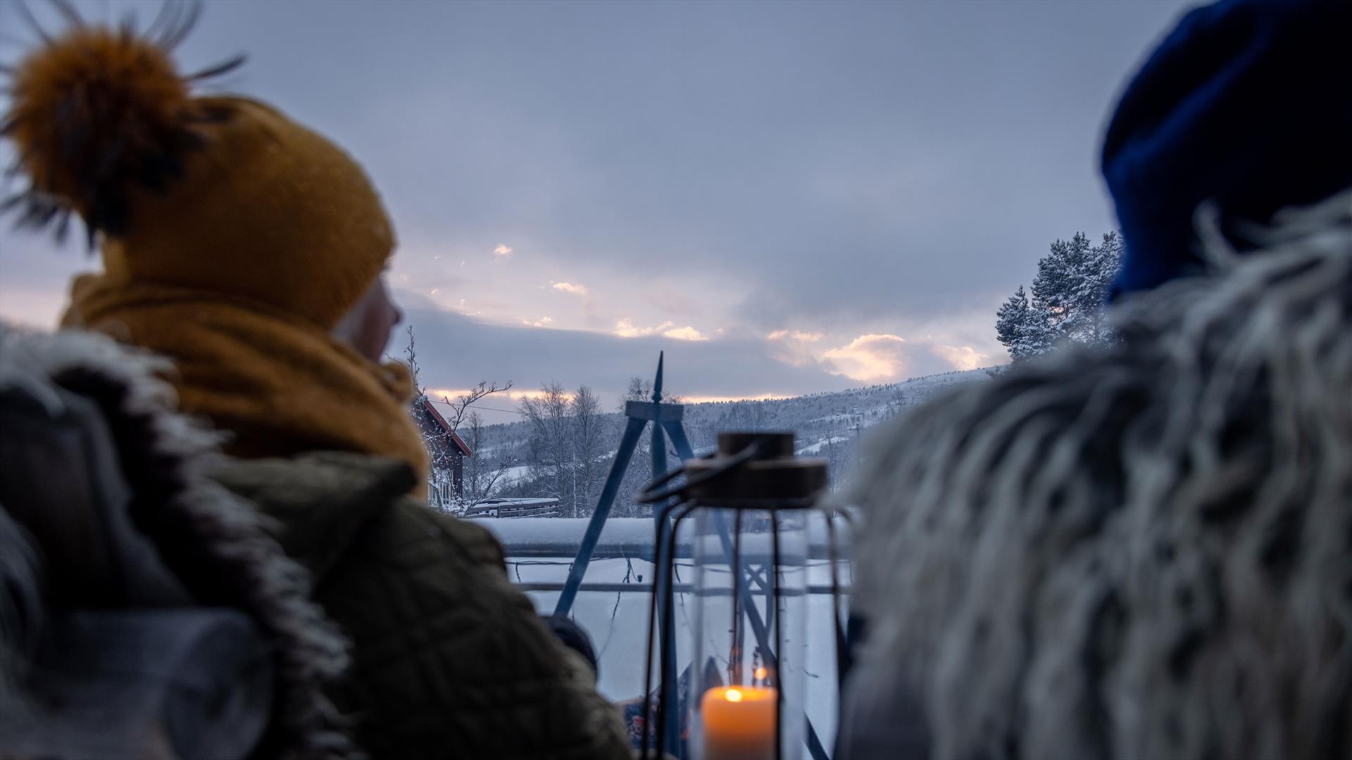 Utsikt fra Skåbu Fjellhotell