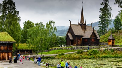 Garmo Stave Church at Maihaugen - summer